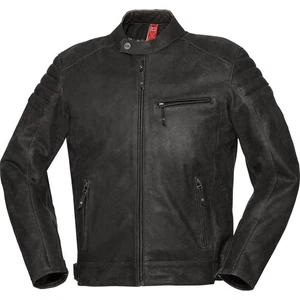 Ixs Cruiser Classic LD Leather Motorcycle Jacket Mens Black