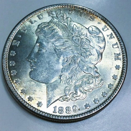 1889 Morgan Silver Dollar Beautiful Uncirculated Coin