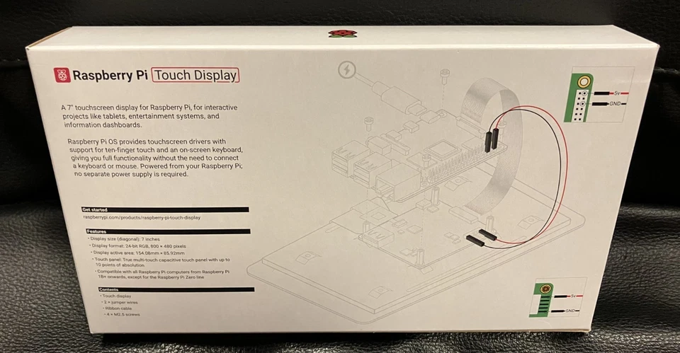 Raspberry Pi Official 7" Touch Screen LCD - Image 2 of 4