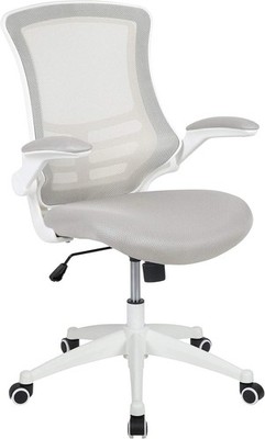 Kelista Mid-Back Swivel Office Chair with Adjustable Lumbar Support and Seat ...