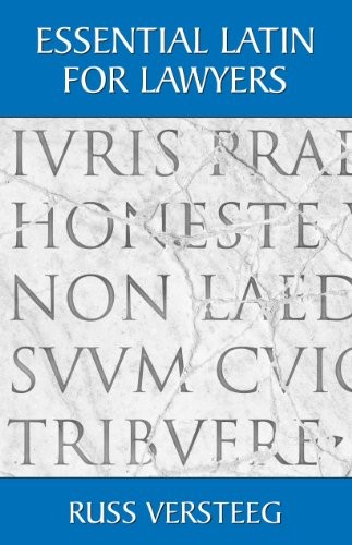ESSENTIAL LATIN FOR LAWYERS By Russ Versteeg **BRAND NEW** - Picture 1 of 1