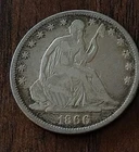 1866 P Seated Liberty Half Dollar