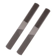2 Pcs Multifunction 4in1 File High Carbon Steel Hand File 4 Way Wood Rasp File W