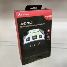 Cobra RAD 350 Radar and Laser DETECTOR With IVT Filter Brand New