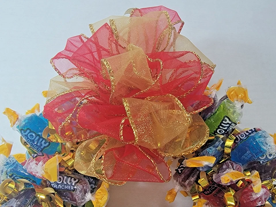 Handmade Edible Candy Wreath with Jolly Ranchers - Image 3 of 4