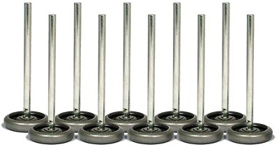 10 Pack Garage Door 2'' Steel Roller 7'' Stem 10 Ball Bearing Heavy Duty