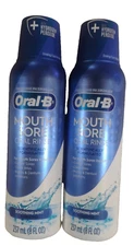 2x Oral-B Mouth Sore Mouthwash Scientifically Formulated Oral Rinse 16 oz. Total