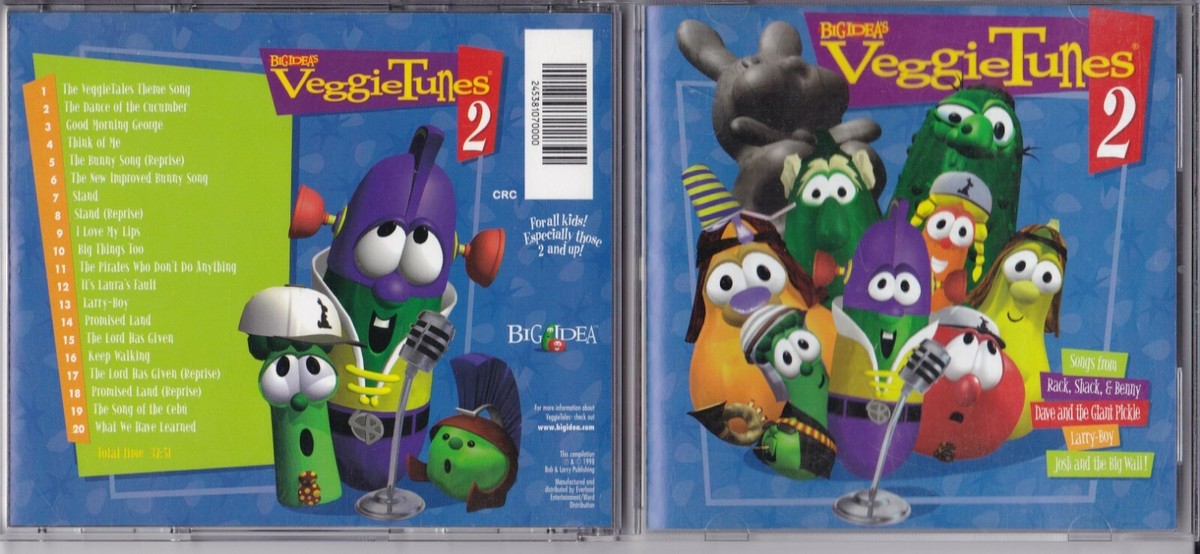 VeggieTales: Veggie Tunes, Vol. 2 (20-track CD, 1998, Bob
