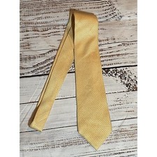 Men's Nautica Tie Diamond Grid Yellow Blue Accent 3" Wide