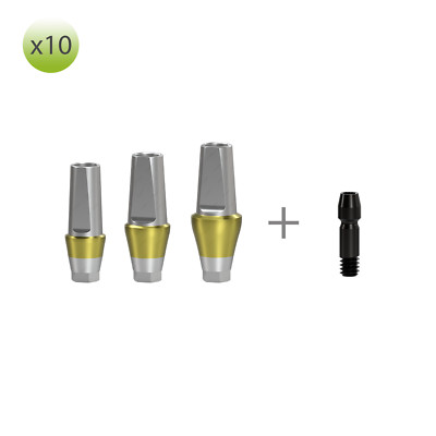 х10 Straight Transfer Abutment Osstem TS Regular, Hiossen ET Standard compatible