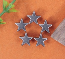 50PC 9 9MM Silver Star Studs Rivet Spikes Spots Decor For Shoes Bags Belts Purse
