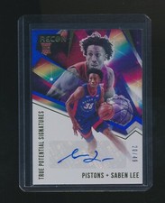 SABEN LEE 2020-21 PANINI RECON TRUE POTENTIAL SIGNATURES BLUE RC AUTO 20/49
