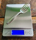 INTERNATIONAL SILVER CO c1939 PRELUDE SOLID STERLING 🤑 🥈"4 1/4" BABY 👶  FORK