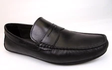 MJNY by Marc Joseph Men’s Classic Dress Loafers Size 8.5 M, Black Leather Shoes