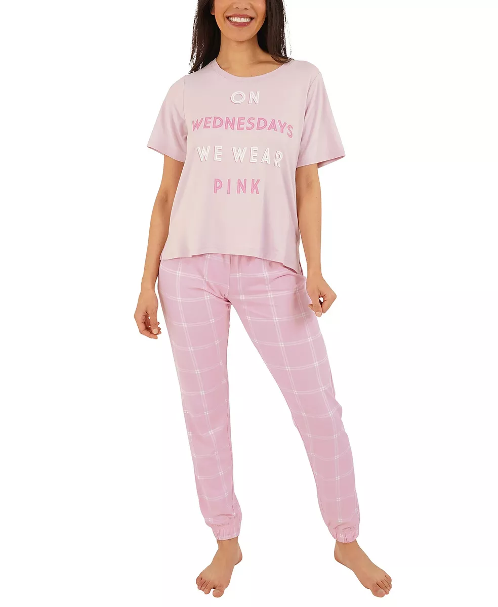 Munki Munki Women's Mean Girls Pajama Set Pink S, L, XXL