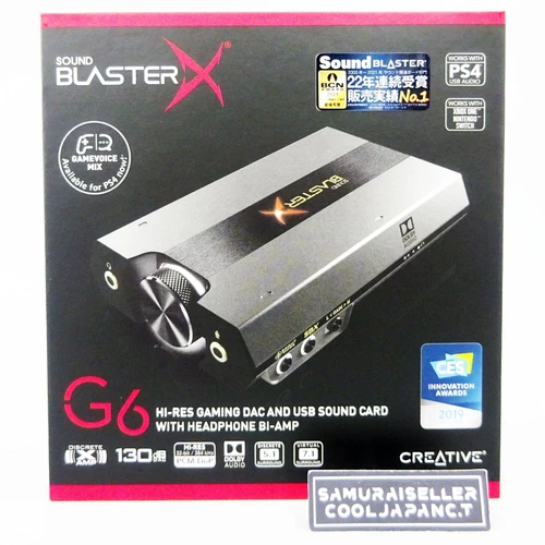 Creative Sound BlasterX G6 Portable USB DAC For PC Headphone Japan NEW