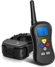 PATPET Dog Electric Shock Training Collar with Remote Waterproof 1350Ft Range