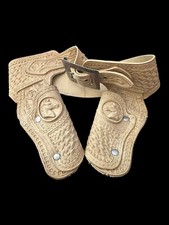 Vintage 1976 Gabriel Double Rubber Western Toy Cap Holster Rare