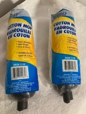 Lot of 2 NEW Scrub Buddies Cotton Mop Replacement Heads For All Surfaces 