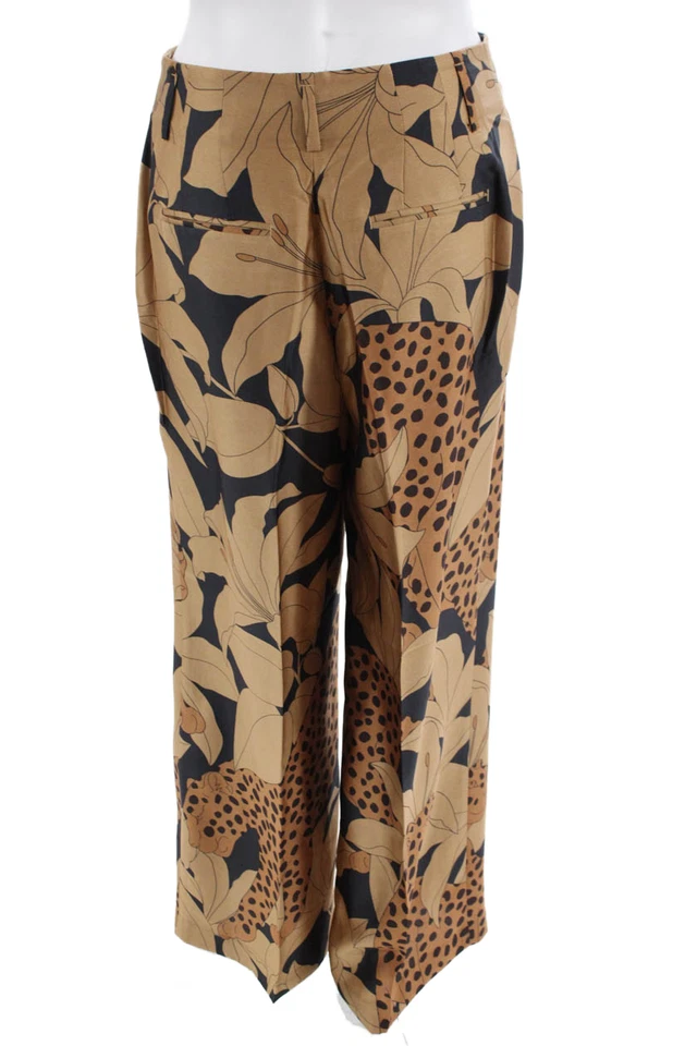 Pantalones de vestir para mujer Ann Taylor beige estampado animal talla 4P Foto 3 de 4