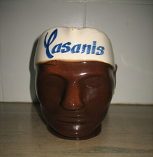 Ancien Pichet publicitaire CASANIS faience de St JEAN Tête de Maure Corse