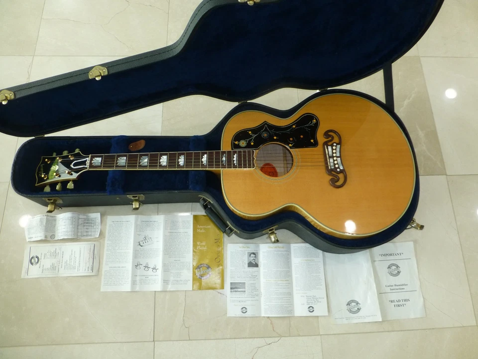 Gibson Custom Shop SJ-200 AAAAA Maple Acoustic Guitar Y2K Made In USA - Image 2 of 4