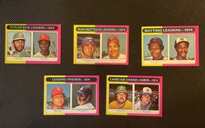Topps 1975 Baseball Leaders Lot Set Of  5  Bench Brock Carew Hunter EX-NM