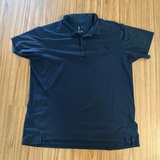 ARC’TERYX  Black Cotton Blend Short Sleeve Captive Polo XXL Preppycore Tennis