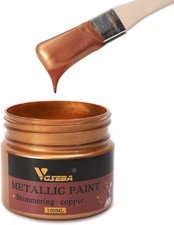 Acrylic Metallic Paint, Non Toxic, 3.38 Fl Oz Pack of 1 , rose copper