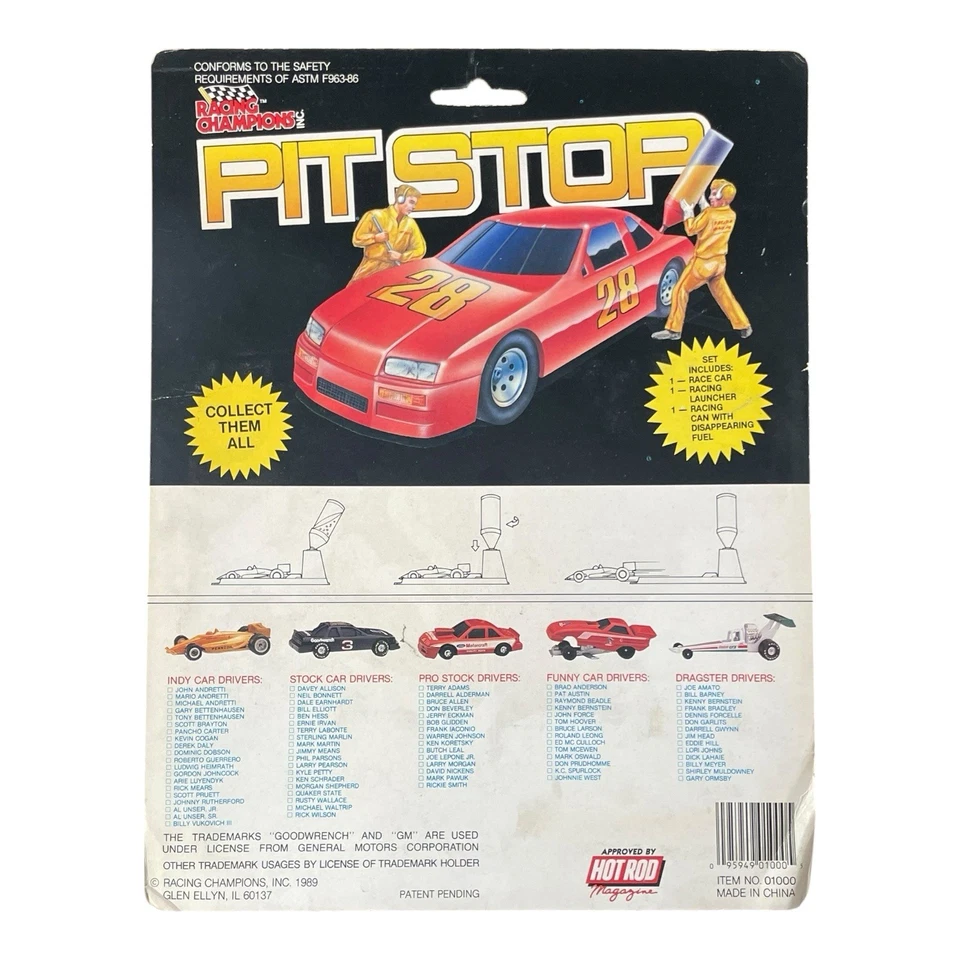 Tom Hoover Funny Car Racing Champions Pit Stop 1:64 Scale Die Cast - Image 2 of 2