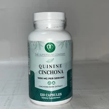 Quinine Cinchona Bark Extract Herbal Supplement Boosting Immune Exp9/26 120ct