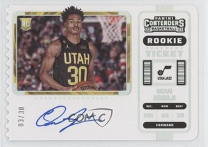 2022-23 Panini Contenders Variation Ticket Stub /30 Ochai Agbaji Rookie Auto RC