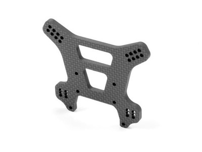 XRAY XB8 GRAPHITE REAR SHOCK TOWER FOR SEMI-SPLIT BULKHEAD 4MM / XRA353055