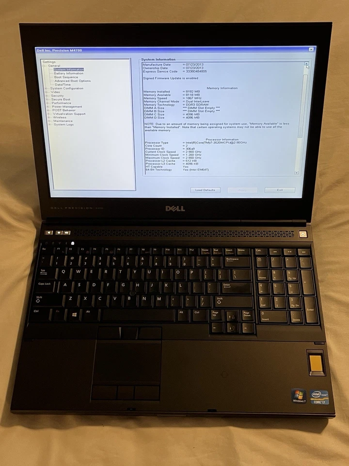 Dell Precision M4700 i5-3520M 2,90 GHz 8 GB de RAM Intel Graphics SIN SISTEMA OPERATIVO/SSD Foto 2 de 4