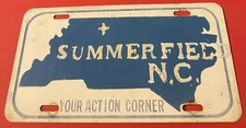 Summerfield North Carolina Booster License Plate Your Action Corner