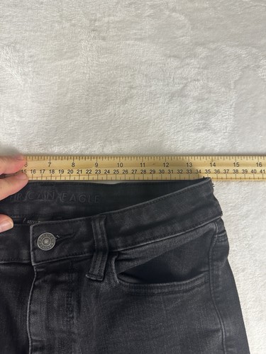 American Eagle Women's Jeans Size 12 Black - Gently Used - Picture 4 of 10