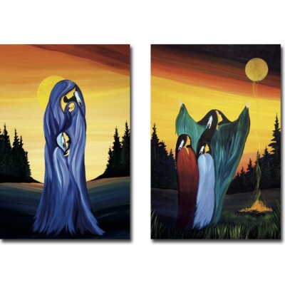 Love & Respect by Albert 2-pc Gallery-Wrap Canvas Art Set (18 in x 12 in each)