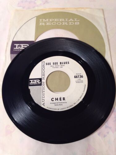 Cher, See See Blues / Where Do You Go~Imperial 66136 ~ 45 PROMO COPY~ EXCELLENT - Picture 2 of 2