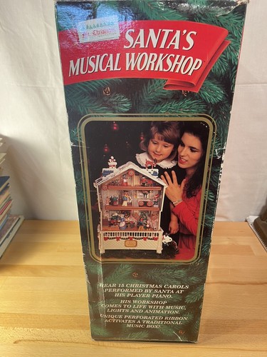 Babbo Natale Musical Workshop Mr Christmas 15 canti natalizi usati funzionanti condizioni - Foto 4 di 10