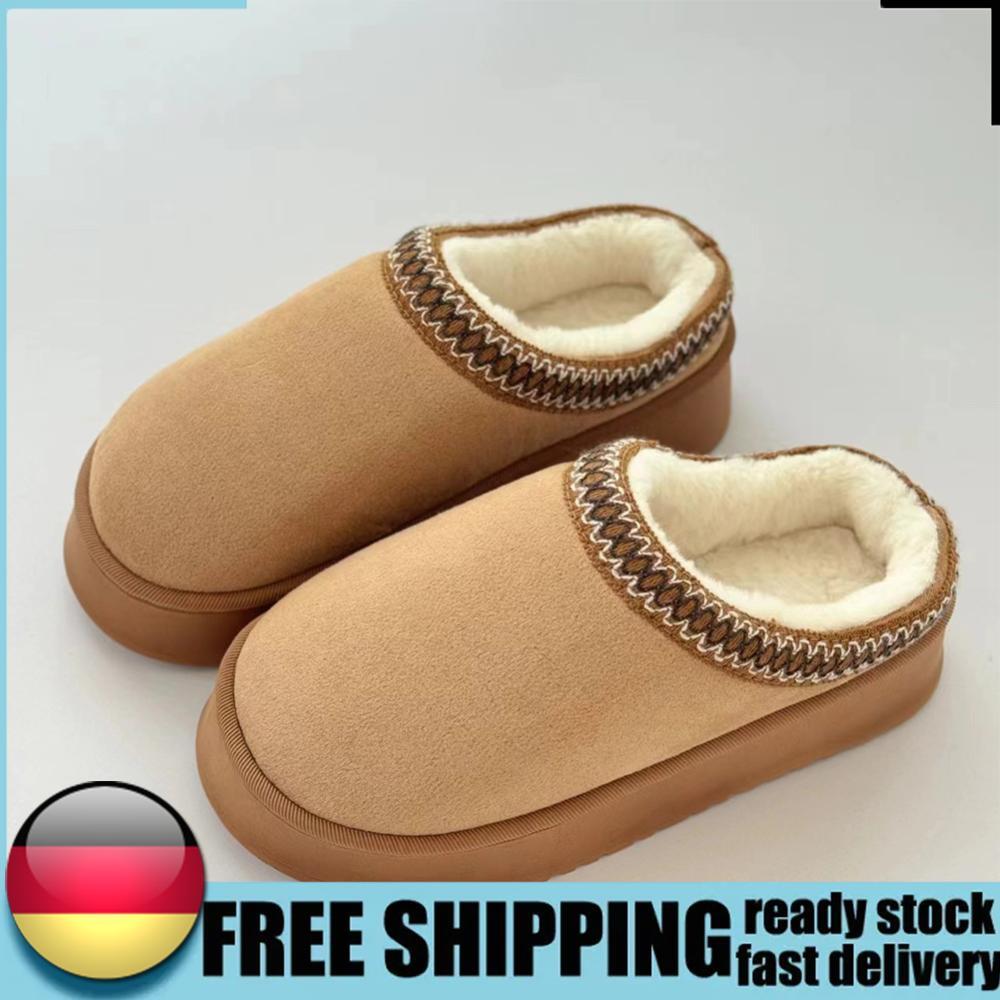 SAOLA Pantofole in peluche suola spessa ciabatte con fodera in pelliccia sintetica comode da donna