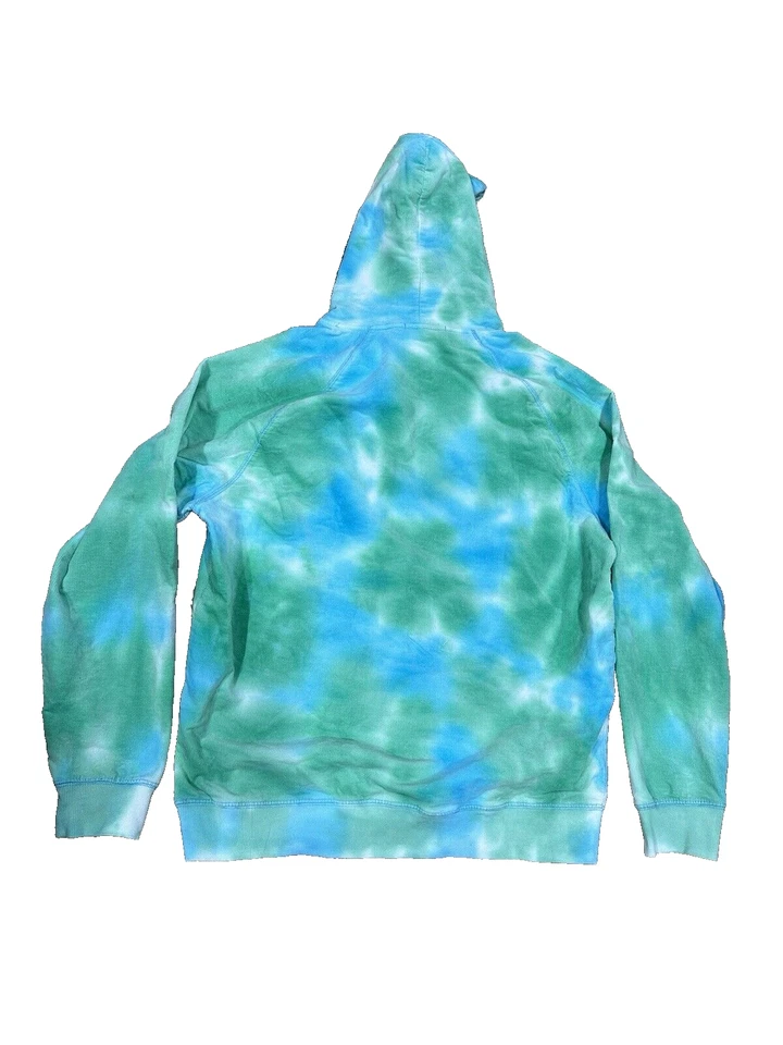 Scotch & Soda Men's Green Multicolor Tie Dye Hoodie Size Large - Image 2 of 4