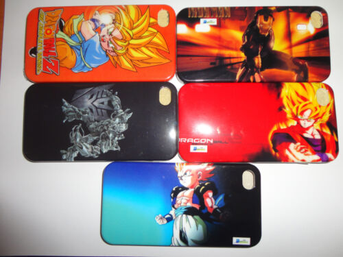 5 pcs apple iphone 4th, 4s  hard case, dragon ball z, iron man , transformers - Picture 1 of 1