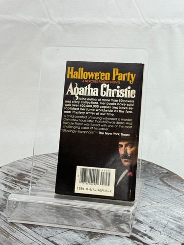 Halloween Party by Agatha Christie Hercule Poirot Mysteries Vintage Paperback - Picture 4 of 7