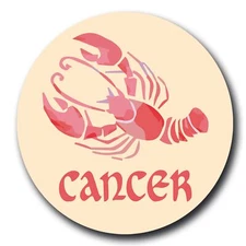 Magnet Me Up Cancer Zodiac Sign Fridge Magnet Decal, 5 Inch, Cool Collection