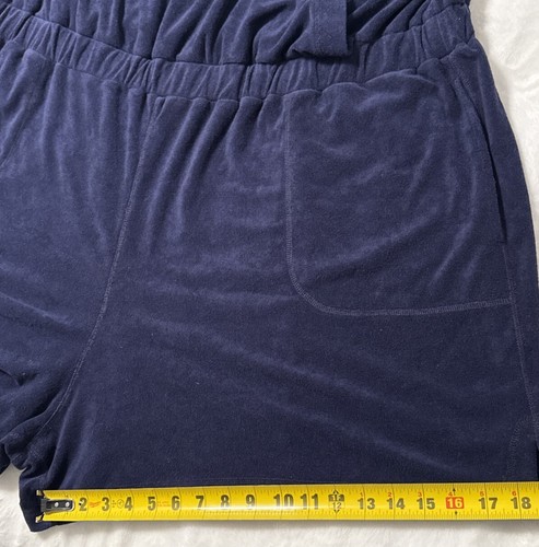 NWT Blue Livi For Lane Bryant Terry Cloth Romper Shorts Size 30/32 MRSP $79.95 - Picture 9 of 11