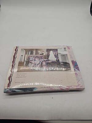 BY DESIGN~JC Penny Twin Flat Sheet Reflections Watercolor ''66x96'' New NOS