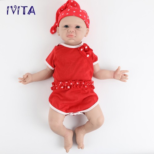 Handmade 20'' Full Body Silicone Reborn Baby Doll Waterproof Girl Xmas Gift Toy - Picture 4 of 12