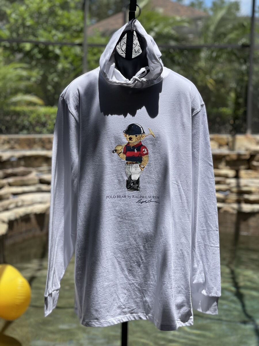 POLO BEAR BY RALPH LAUREN T-SHIRT HOODIE WHITE (3XB) | eBay POLO BEAR BY RALPH LAUREN T-SHIRT HOODIE WHITE (3XB) | eBay