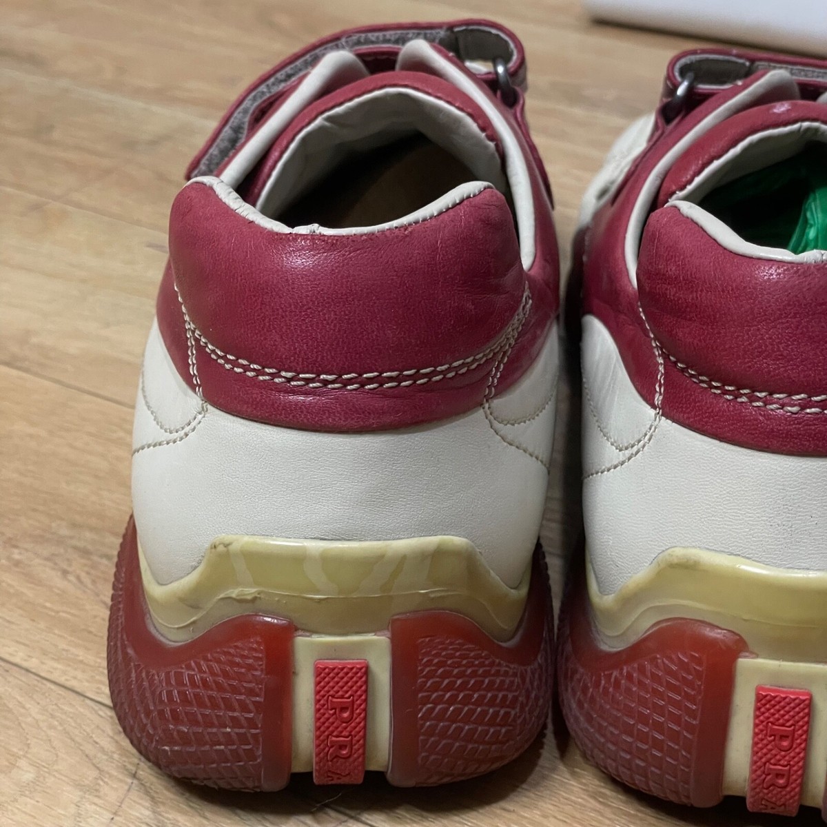 靴 PRADA Linea Rossa Nylon & Suede Trainer Prada Linea Rossa Suede Trainers – 100PERCERTI