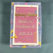Epoxy Resin (A) Hardener (B) A:B=1:1 16 Oz New In Box Color Super Transparent G2